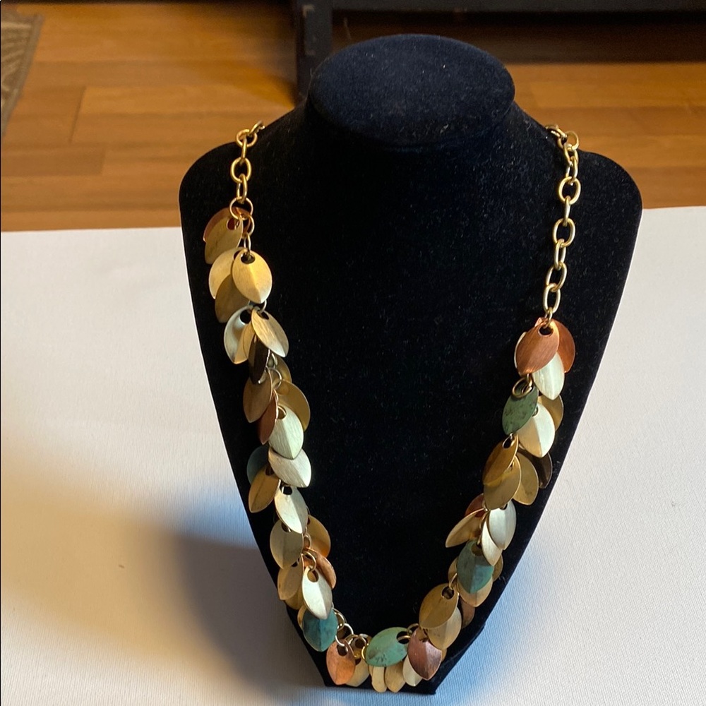 Elegant Multicolor Leaf Necklace